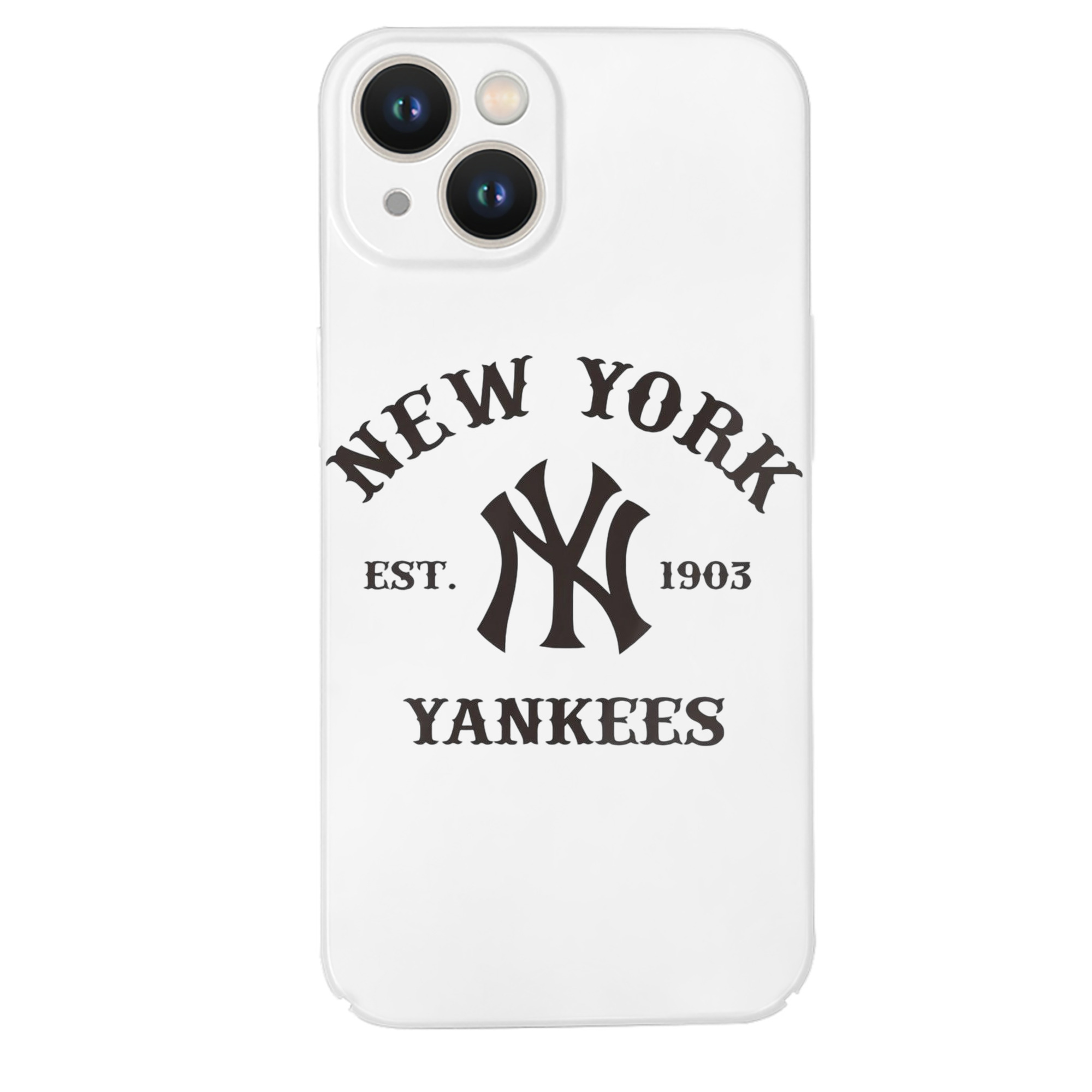 New York Yankees EST 1903 IPhone 14 Series Full-Cover Hard Case – Shockproof With Raised Camera Protection – Precise Cutouts, Wireless Charging Compatible – Durable, Anti-Yellowing, Easy To Clean